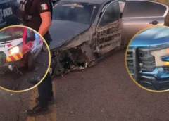 Conductor se impacta contra ambulancia y patrulla que atendían emergencia en carretera El Carrizo–El Fuerte