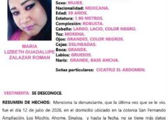 Activan Protocolo Alba por la desaparición de María Lizbeth Guadalupe Zalazar Román en Ahome
