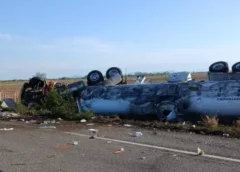 Vuelca pipa con 40 mil litros de gasolina en la maxipista Culiacán–Mazatlán; hay un lesionado leve
