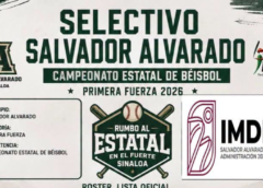 Salvador Alvarado presenta su roster para el Estatal de Béisbol de Primera Fuerza 2026