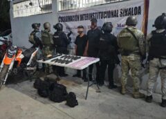Grupo Interinstitucional detiene a dos civiles y asegura armas, droga y equipo táctico en Concordia