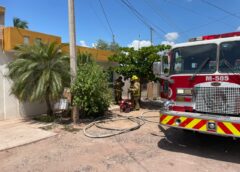Incendio en cocina moviliza a Bomberos en la colonia La Gloria de Guamúchil