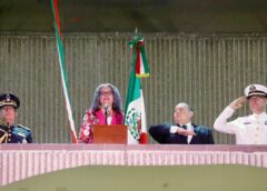 Graciela Domínguez Nava, primera mujer gobernadora de Sinaloa en conmemorar el aniversario del Grito de Independencia