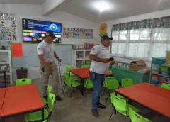 Encuentran una serpiente dentro de un salón de kínder en Los Mochis
