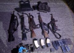 Aseguran cinco armas largas y equipo táctico durante operativo de Semar en Mazatlán