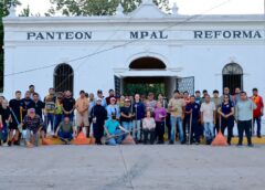 Realizan jornada de limpieza en el Panteón Municipal Reforma de la cabecera de Mocorito