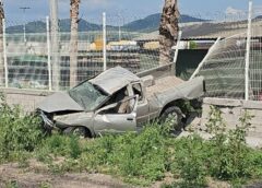 Joven de 24 años resulta lesionado tras aparatosa volcadura en la México 15, en Mazatlán
